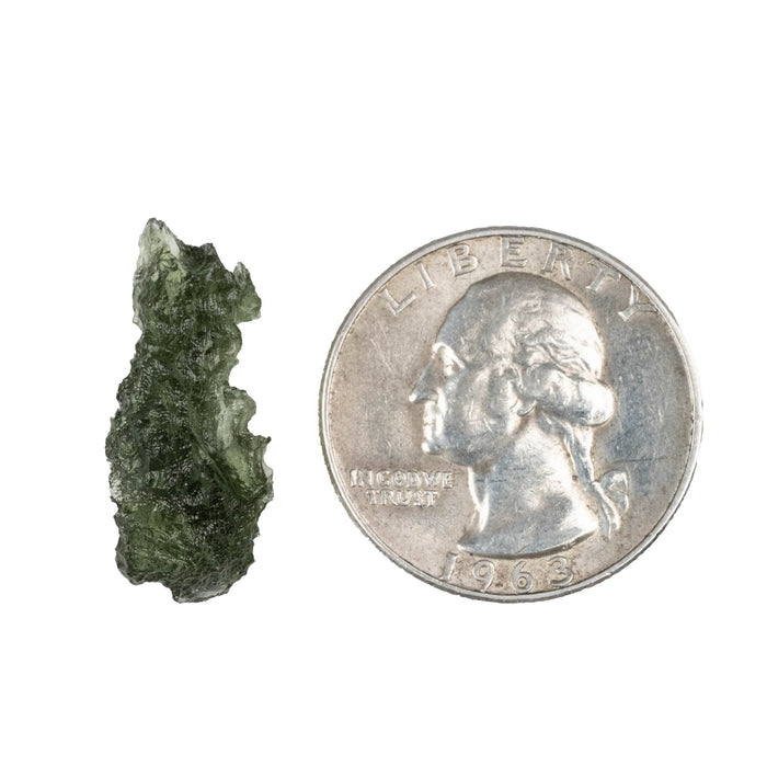 Moldavite 1.85 g 23x10x9mm - InnerVision Crystals