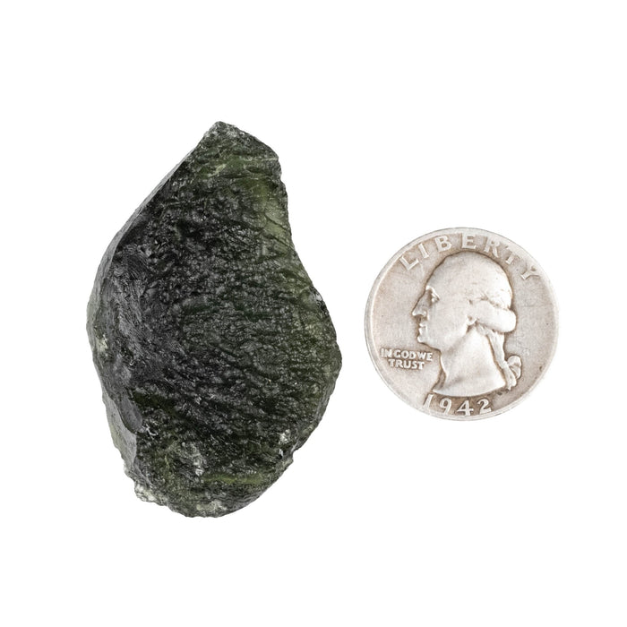 Moldavite 19.08 g 43x29x14mm - InnerVision Crystals