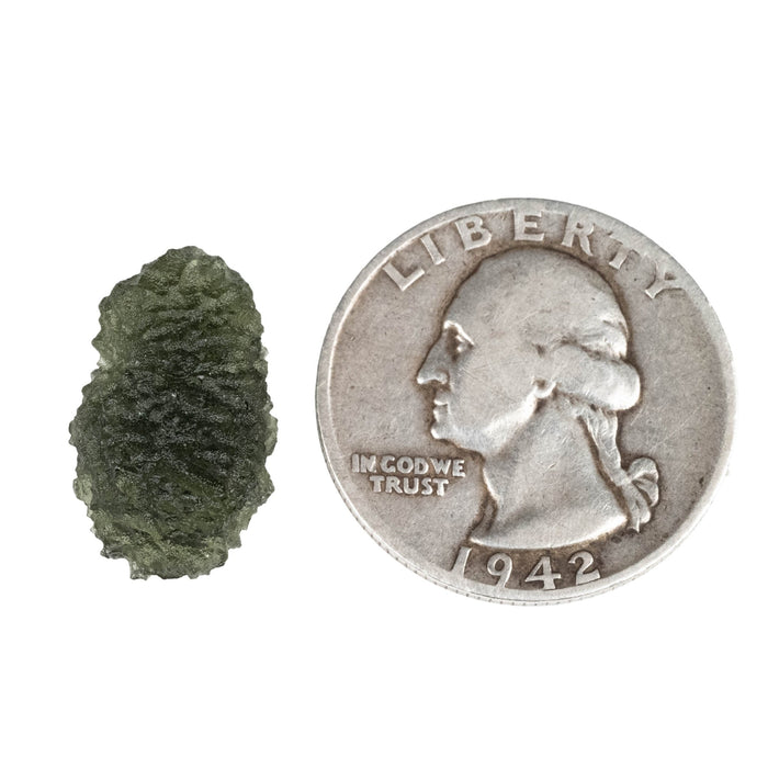 Moldavite 1.91 g 19x11x7mm - InnerVision Crystals