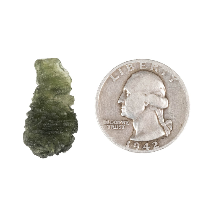 Moldavite 1.96 g 26x14x6mm - InnerVision Crystals