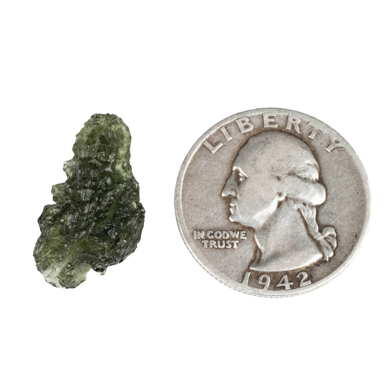 Moldavite 1.97 g 21x14x9mm - InnerVision Crystals