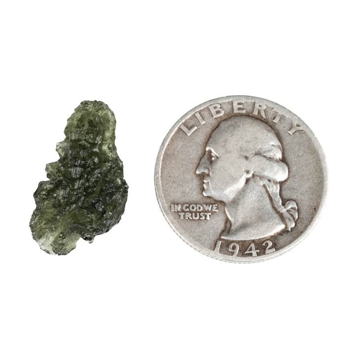Moldavite 1.97 g 21x14x9mm - InnerVision Crystals