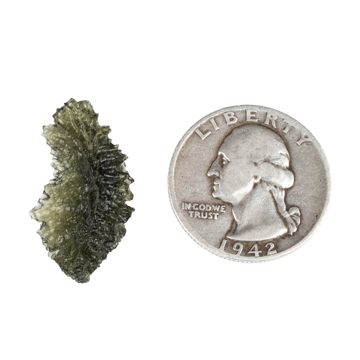 Moldavite 2.00 g 27x16x6mm - InnerVision Crystals