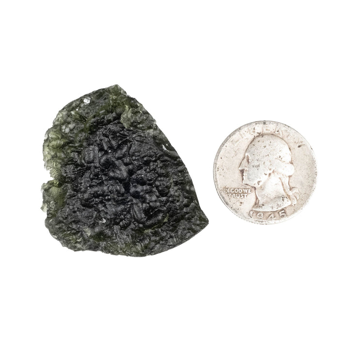Moldavite 20.38 g 38x36x12mm - InnerVision Crystals