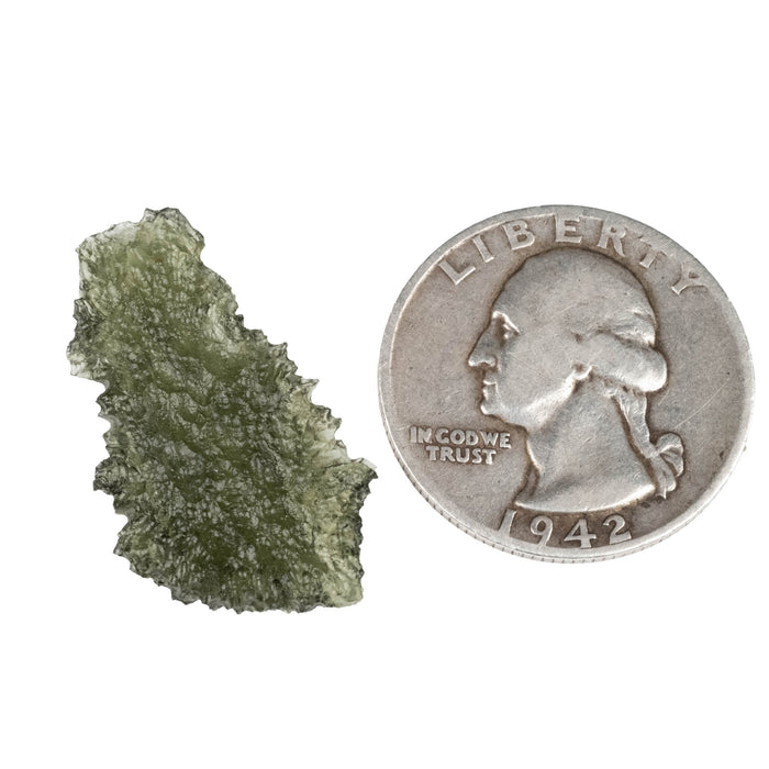 Moldavite 2.10 g 29x16x4mm - InnerVision Crystals