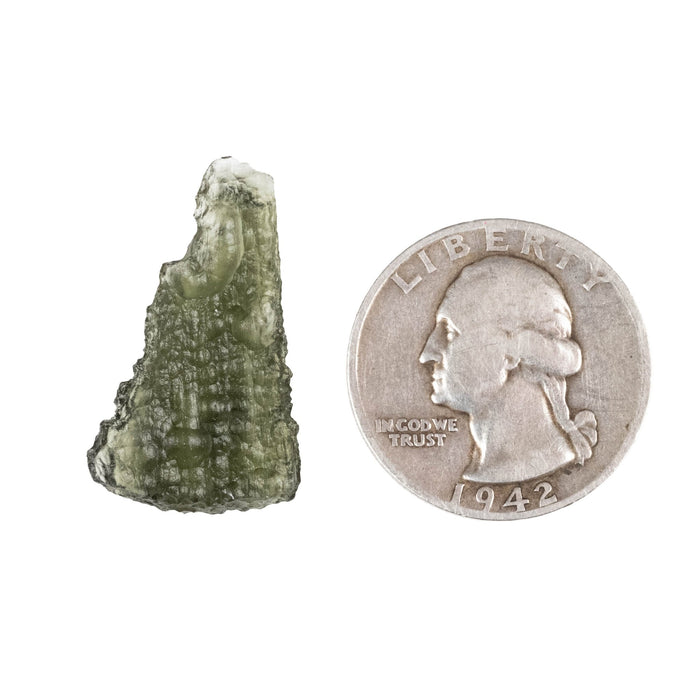 Moldavite 2.14 g 27x16x5mm - InnerVision Crystals