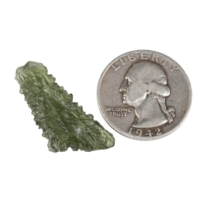 Moldavite 2.14 g 31x14x4mm - InnerVision Crystals