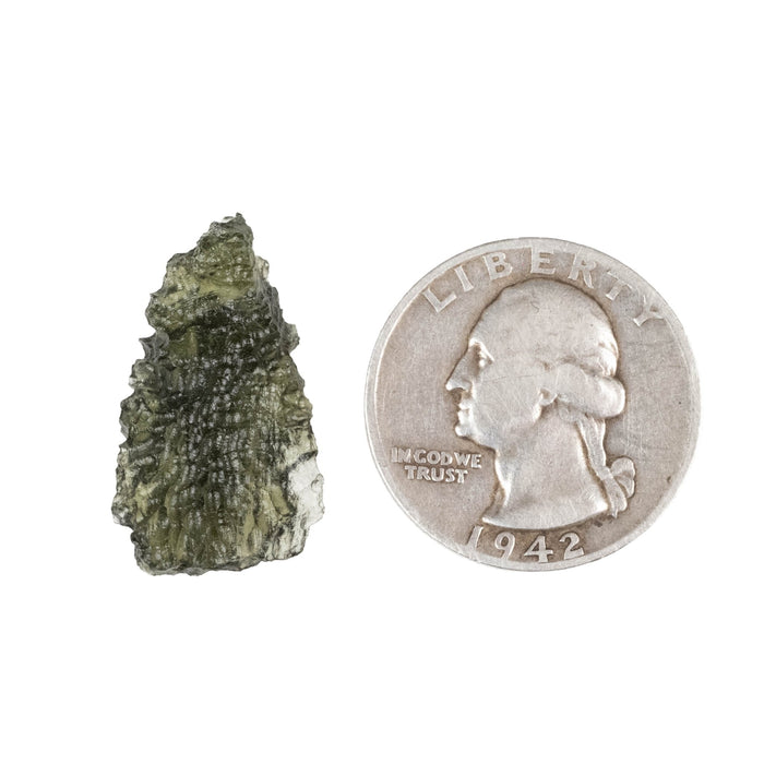 Moldavite 2.20 g 26x14x8mm - InnerVision Crystals