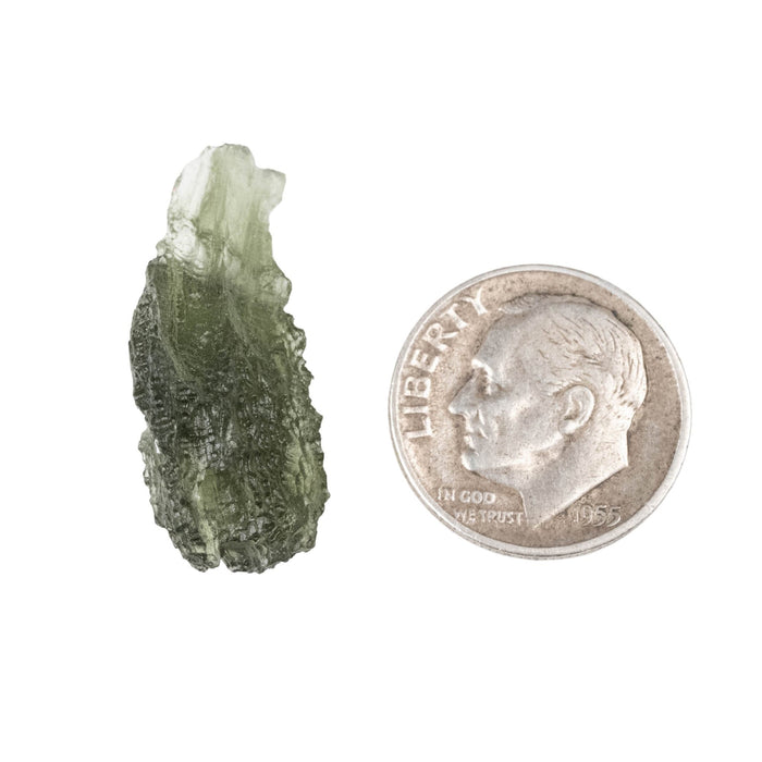 Moldavite 2.20 g 27x11x9mm - InnerVision Crystals
