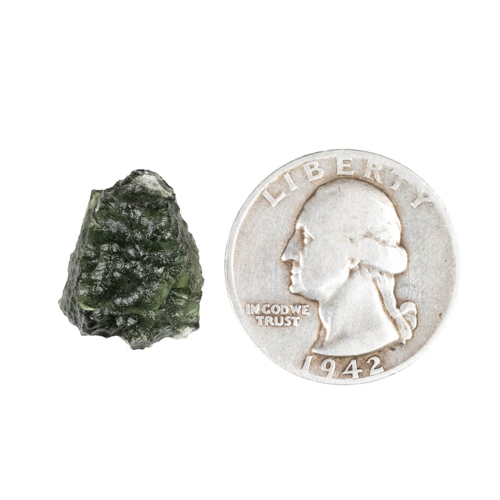 Moldavite 2.22 g 17x14x8mm - InnerVision Crystals