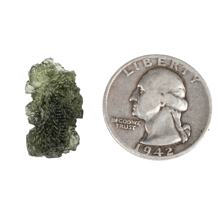 Moldavite 2.22 g 21x12x10mm - InnerVision Crystals