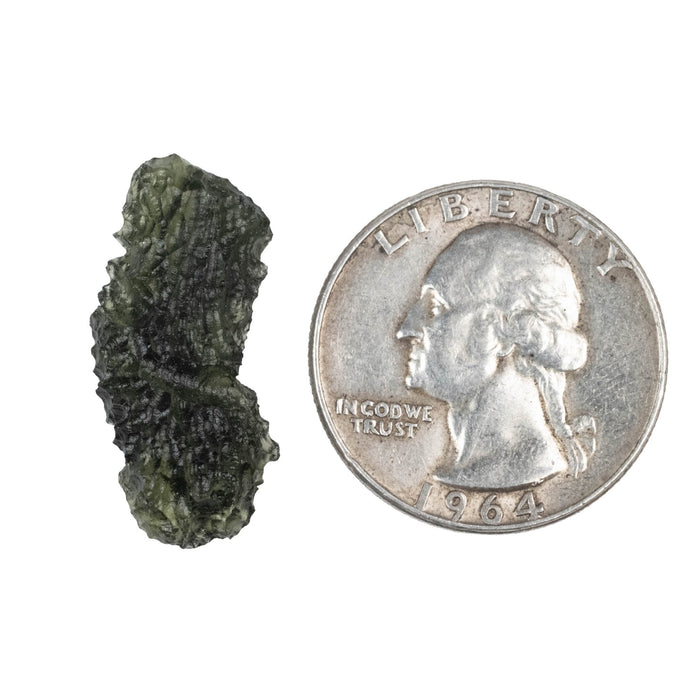 Moldavite 2.37 g 26x12x8mm - InnerVision Crystals