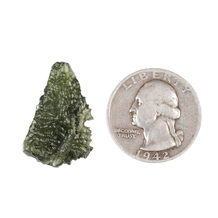 Moldavite 2.41 g 26x17x5mm - InnerVision Crystals