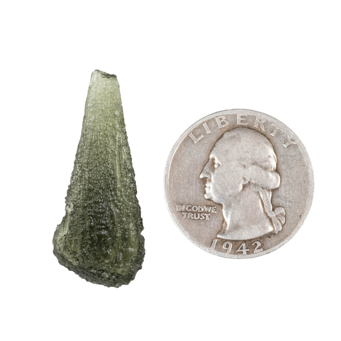 Moldavite 2.54 g 33x14x6mm - InnerVision Crystals