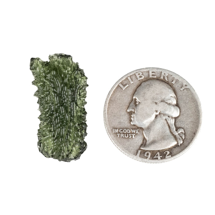 Moldavite 2.58 g 26x13x5mm - InnerVision Crystals