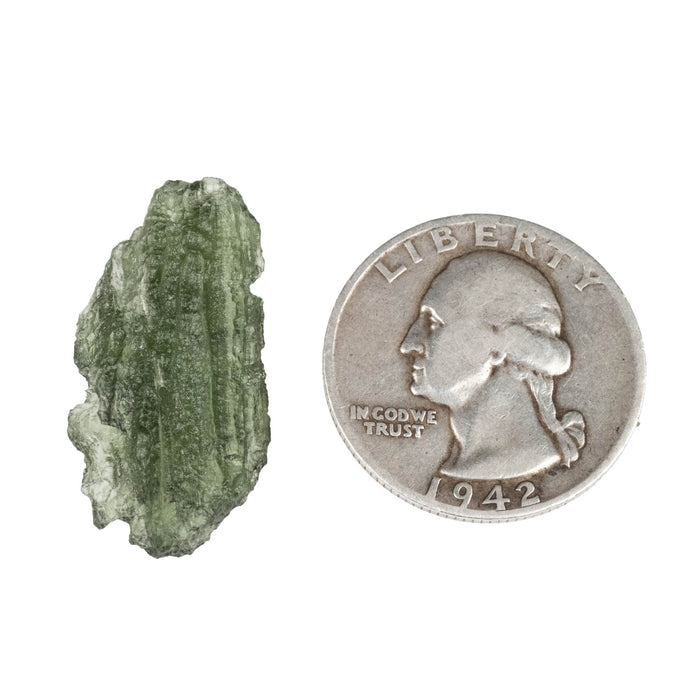 Moldavite 2.88 g 29x14x6mm - InnerVision Crystals