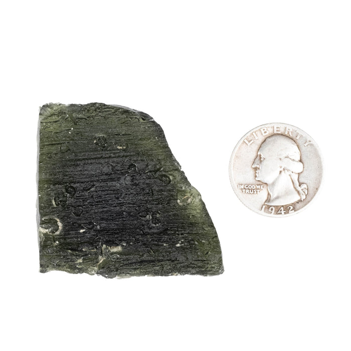 Moldavite 29.07 g 44x42x11mm - InnerVision Crystals