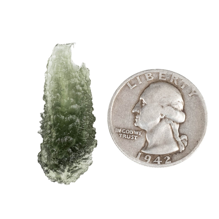 Moldavite 3.08 g 34x14x9mm - InnerVision Crystals