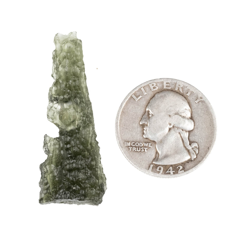 Moldavite 4.26 g 41x15x9mm - InnerVision Crystals
