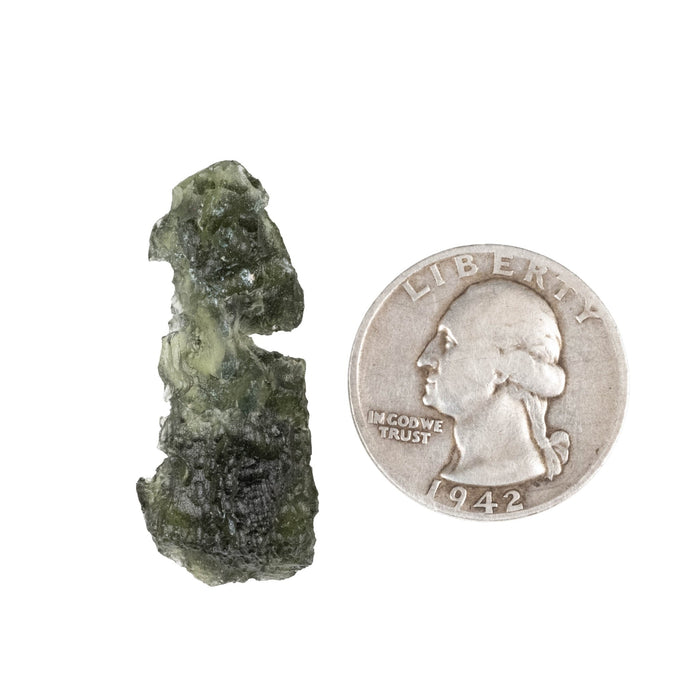 Moldavite 5.13 g 35x15x11mm - InnerVision Crystals