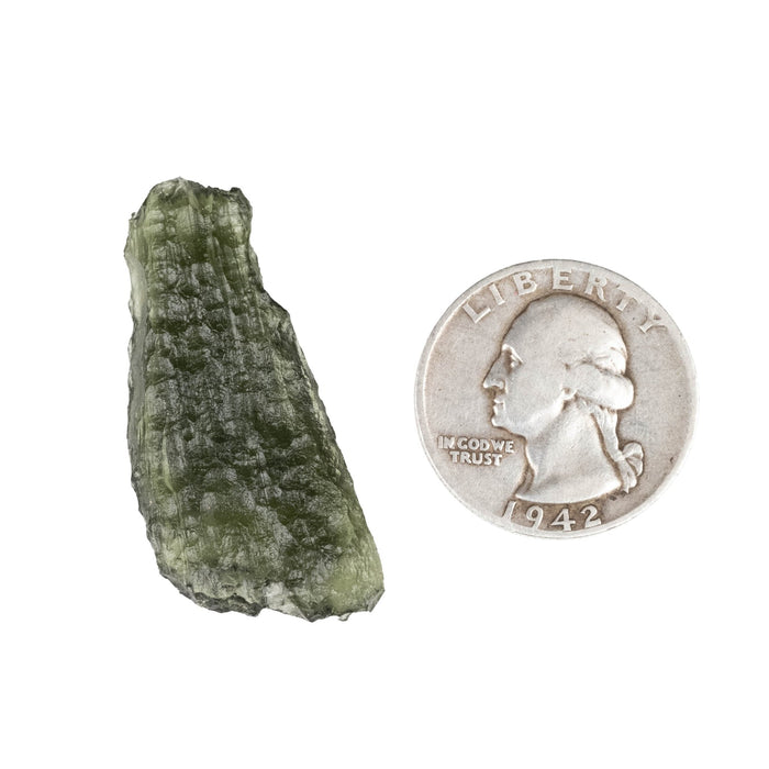 Moldavite 5.64 g 40x17x7mm - InnerVision Crystals