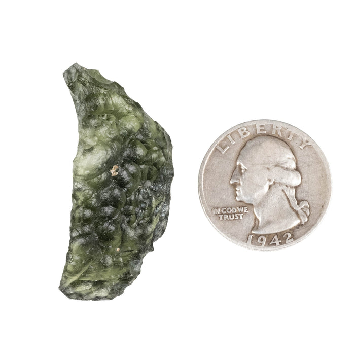 Moldavite 7.05 g 41x19x10mm - InnerVision Crystals