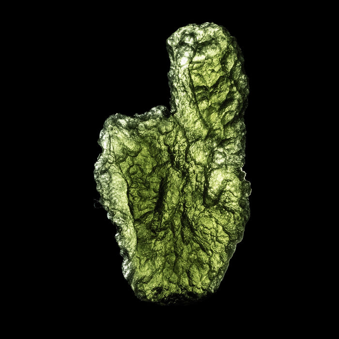 Moldavite 7.65 g 39x21x10mm - InnerVision Crystals
