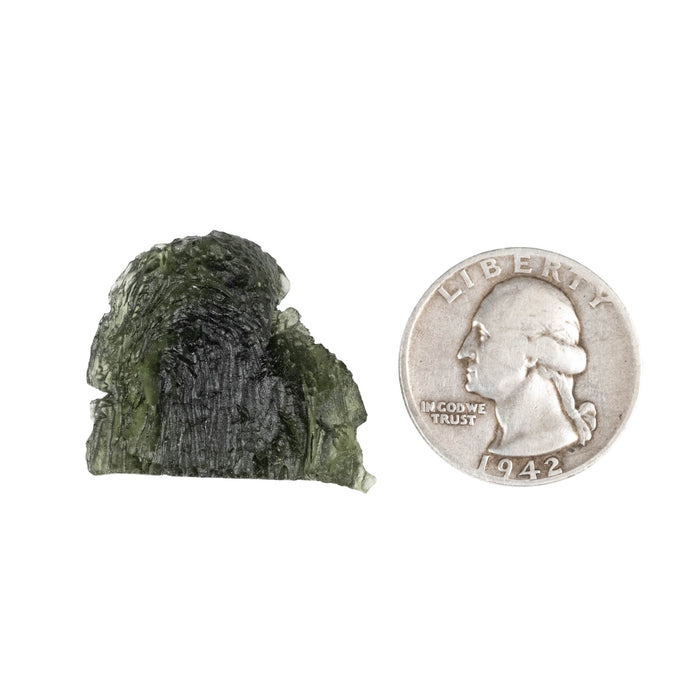 Moldavite 7.95 g 28x24x10mm - InnerVision Crystals