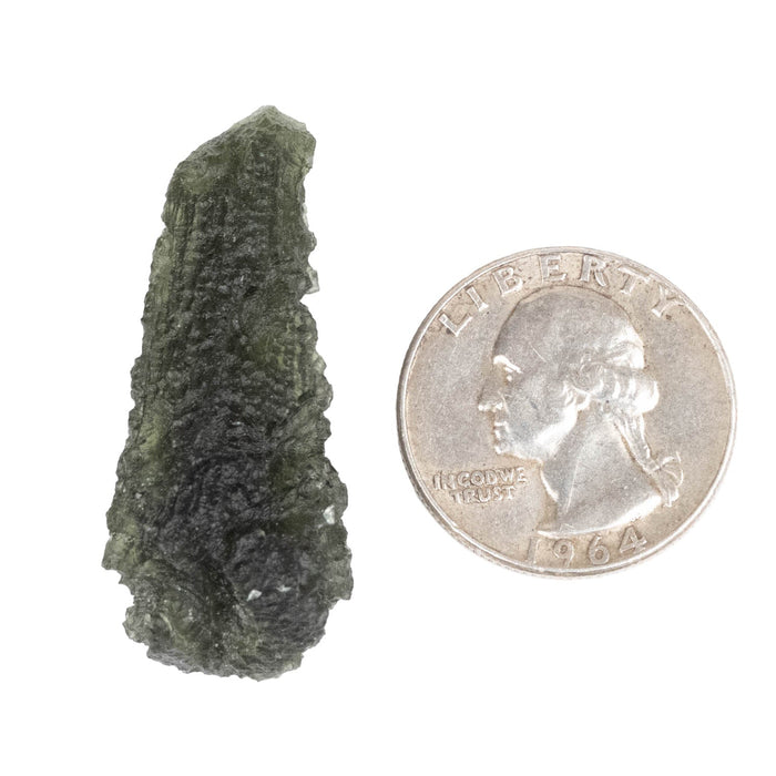 Moldavite 8.66 g 42x16x15mm - InnerVision Crystals