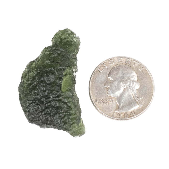 Moldavite 9.61 g 38x28x11mm - InnerVision Crystals