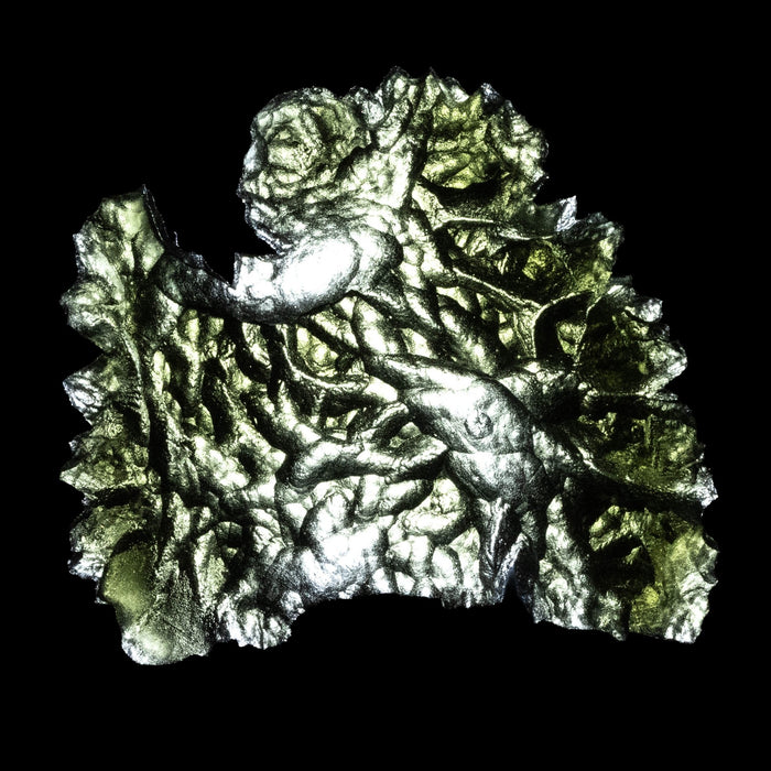 Moldavite Besednice Jezkovna 10.28 g 42x38x5mm Angel Chime AA+ - InnerVision Crystals