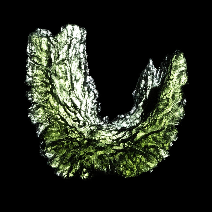 Moldavite Besednice Jezkovna 11.54 g 39x38x11mm Angel Chime A+ - InnerVision Crystals