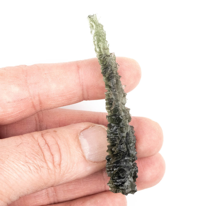 Moldavite Besednice Jezkovna 12.80 g 76x31x9mm Angel Chime AA - InnerVision Crystals