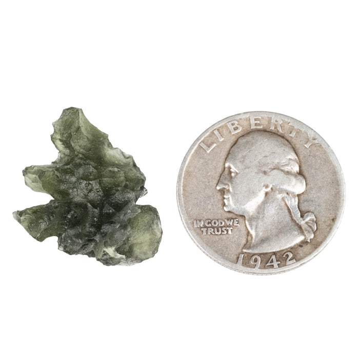 Moldavite - Besednice Jezkovna 2.58 g 22x20x8mm A+ - InnerVision Crystals