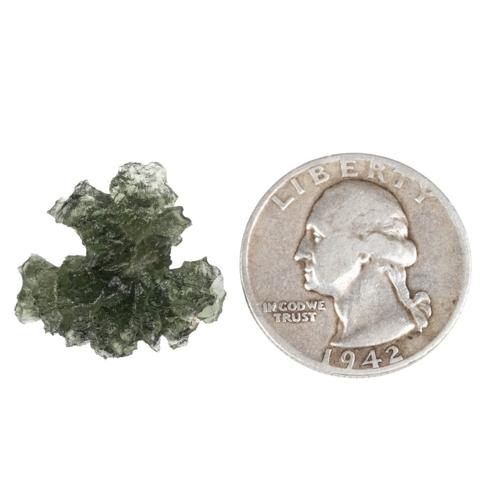 Moldavite - Besednice Jezkovna 2.93 g 21x19x11mm A+ - InnerVision Crystals