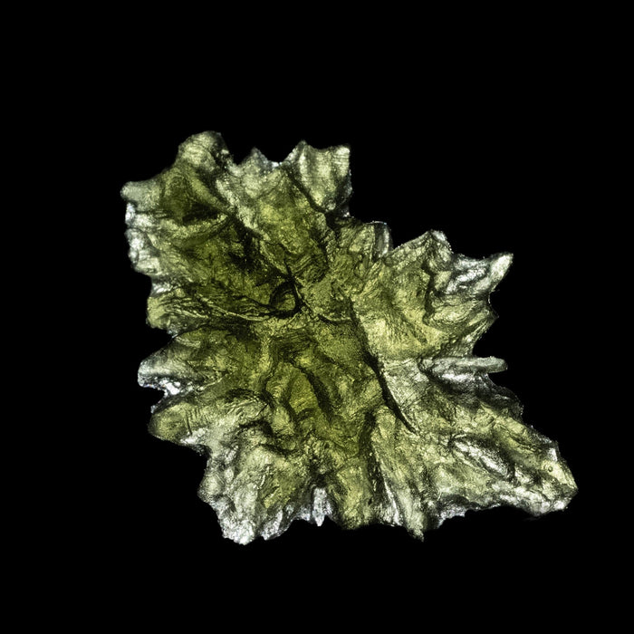 Moldavite - Besednice Jezkovna 4.84 g 34x25x9mm AA - InnerVision Crystals