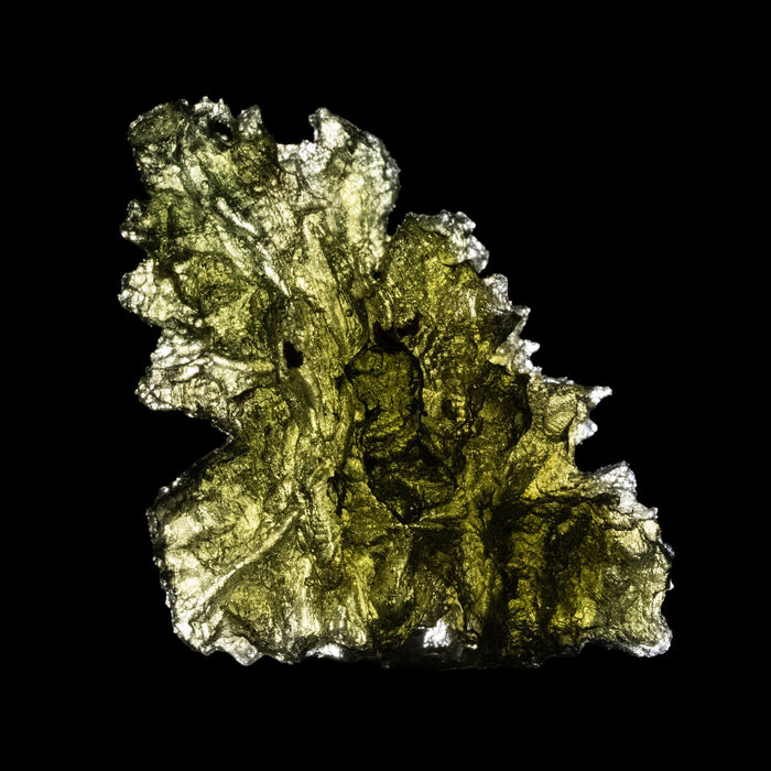 Moldavite - Besednice Jezkovna 4.85 g 24x21x13mm AA - InnerVision Crystals