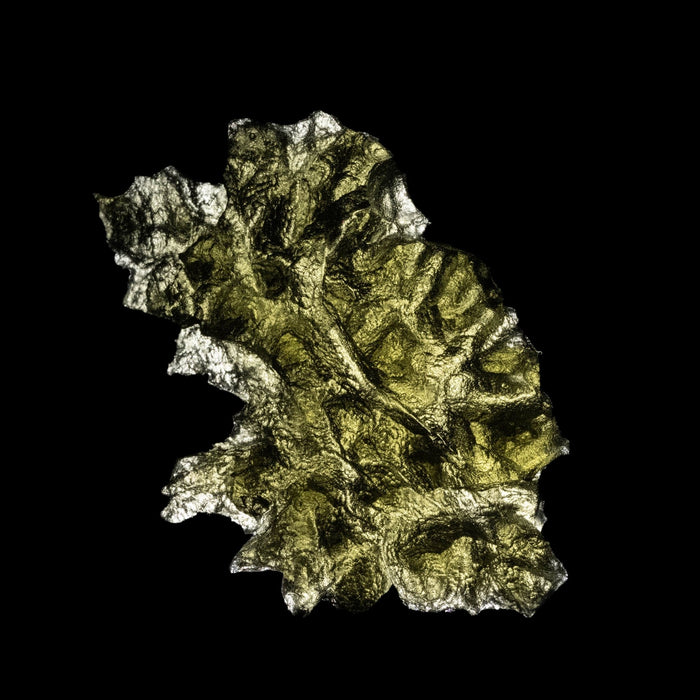 Moldavite - Besednice Jezkovna 5.36 g 36x25x6mm AA - InnerVision Crystals