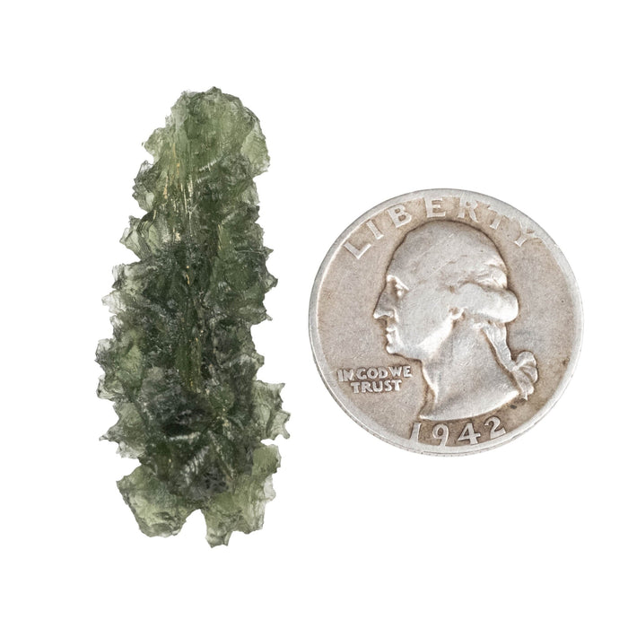 Moldavite - Besednice Jezkovna 5.97 g 38x16x14mm AA - InnerVision Crystals