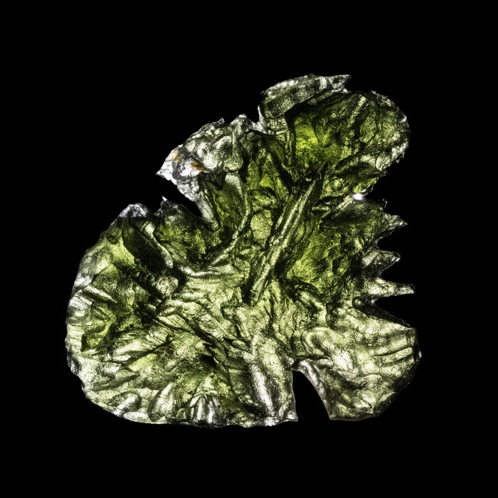Moldavite - Besednice Jezkovna 7.40 g 35x28x9mm AA - InnerVision Crystals