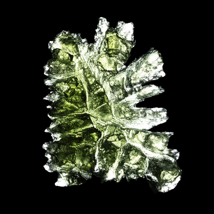 Moldavite Besednice Jezkovna 8.60 g 34x26x14mm AA - InnerVision Crystals