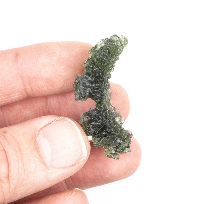 Moldavite Besednice Jezkovna 8.64 g 41x24x11mm Angel Chime A+ - InnerVision Crystals