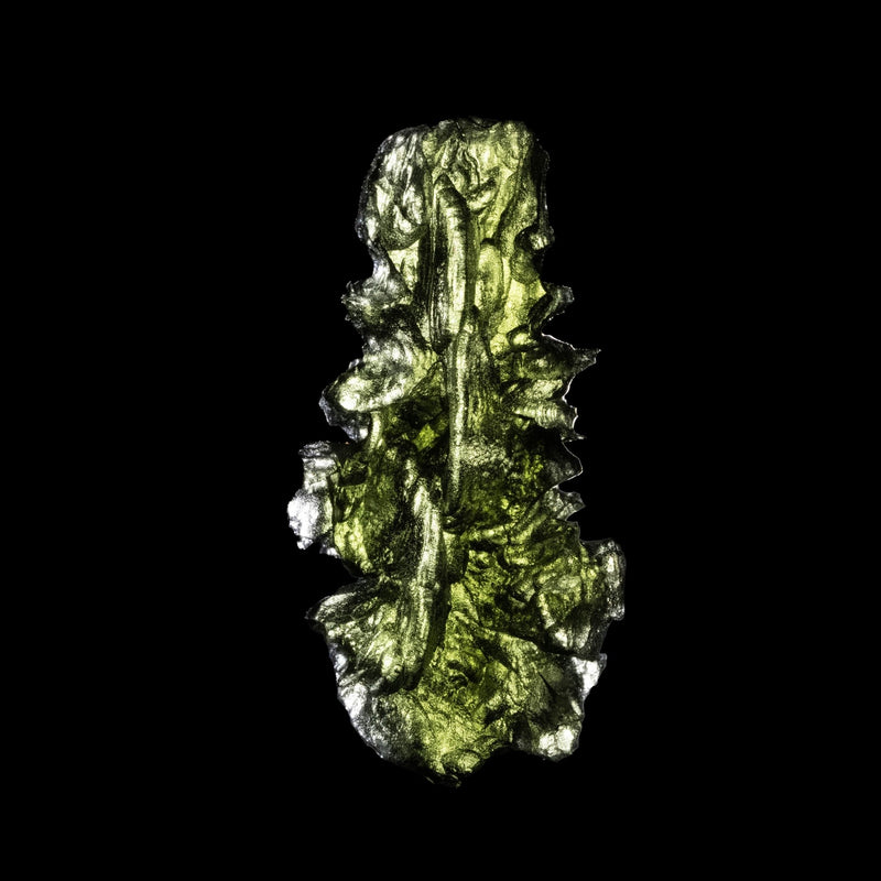 Moldavite Besednice Jezkovna AA 3.52 g 31x14x10mm - InnerVision Crystals