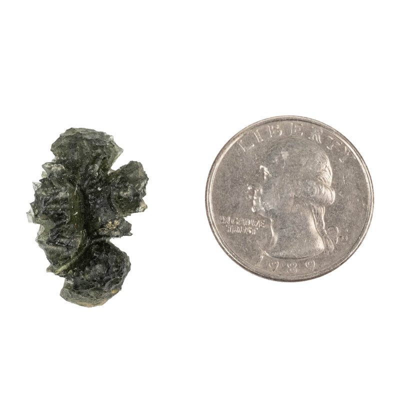 Moldavite Besednice Jezkovna AA 4.05 g 25x18x12mm - InnerVision Crystals