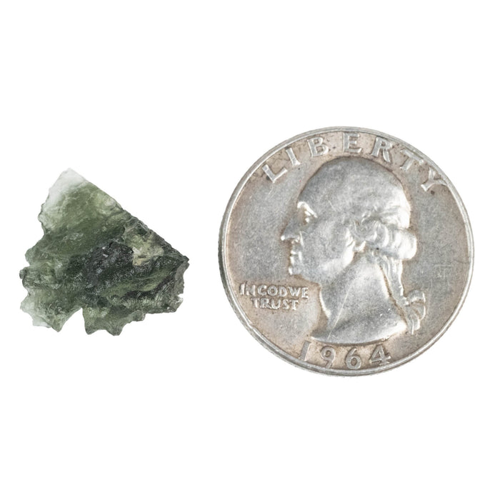 Moldavite Besednice Jezkovna B Grade 1.57 g 17x14x11mm - InnerVision Crystals