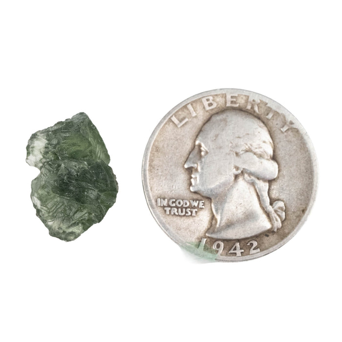 Moldavite Besednice Jezkovna B Grade 1.88 g 16x12x12mm - InnerVision Crystals