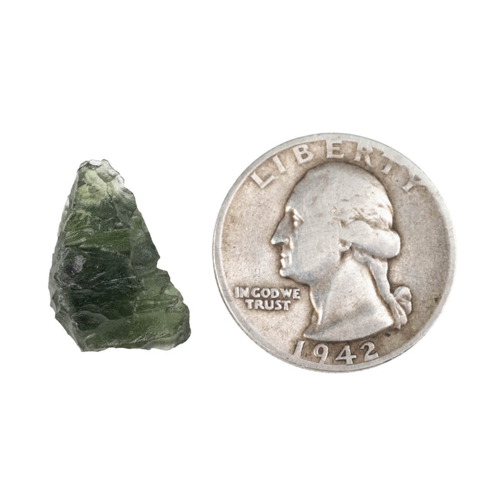 Moldavite Besednice Jezkovna B Grade 2.09 g 18x13x12mm - InnerVision Crystals