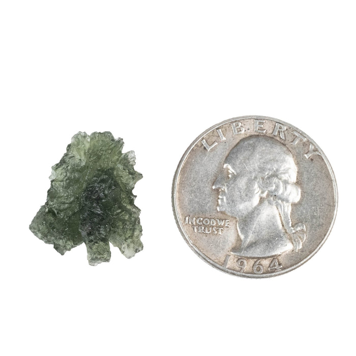 Moldavite Besednice Jezkovna B Grade 2.09 g 19x15x10mm - InnerVision Crystals