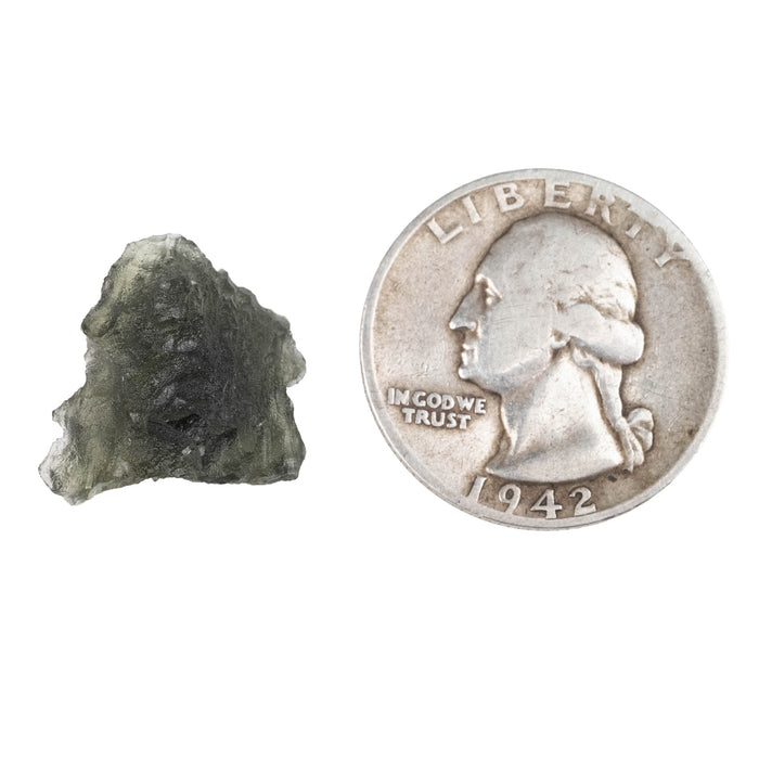 Moldavite Besednice Jezkovna B Grade 2.20 g 18x16x10mm - InnerVision Crystals