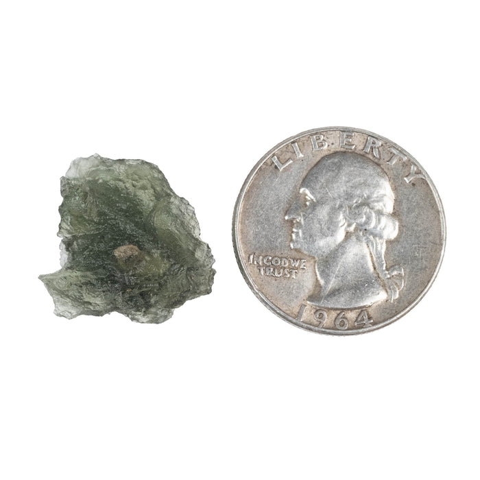 Moldavite Besednice Jezkovna B Grade 2.33 g 19x18x8mm - InnerVision Crystals